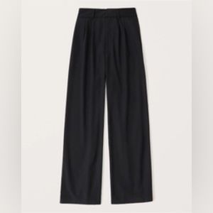 Abercrombie and Fitch Cupro Tailored Wide Leg Pants